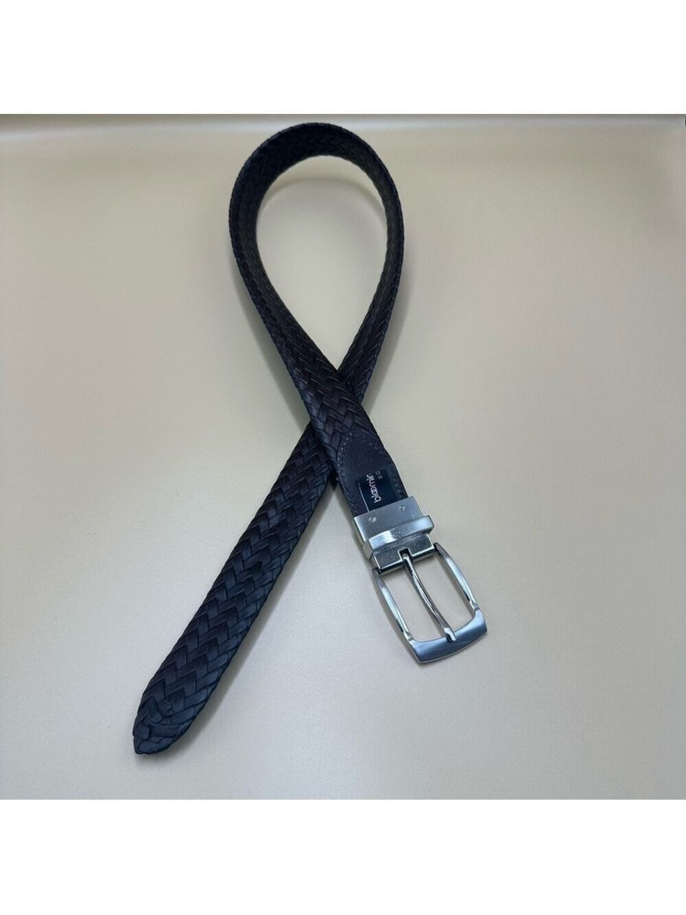 Bloomingdales Reversible Boys Brown and Black Braided Belt Size 24 - Picture 11 of 16
